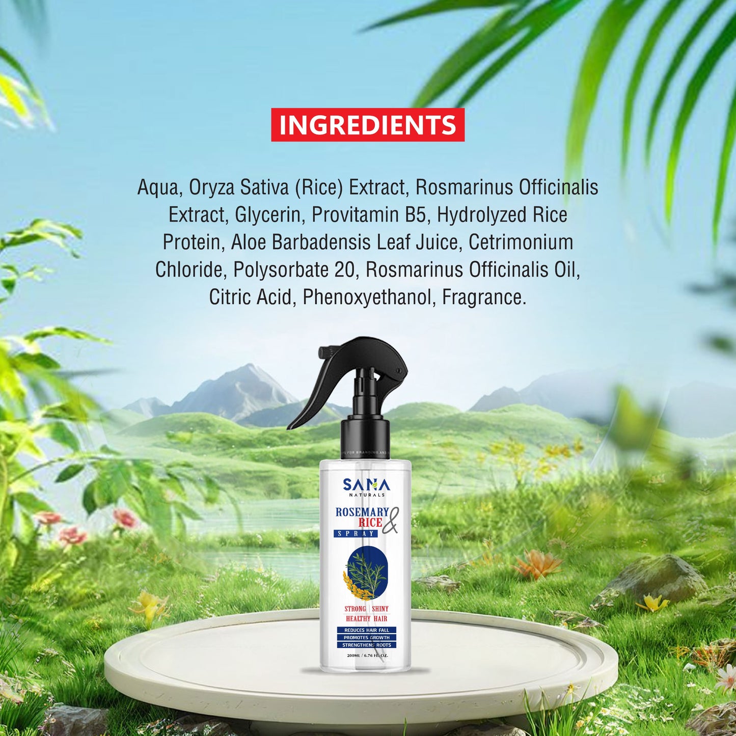 Rosemary Rice Water & Spray