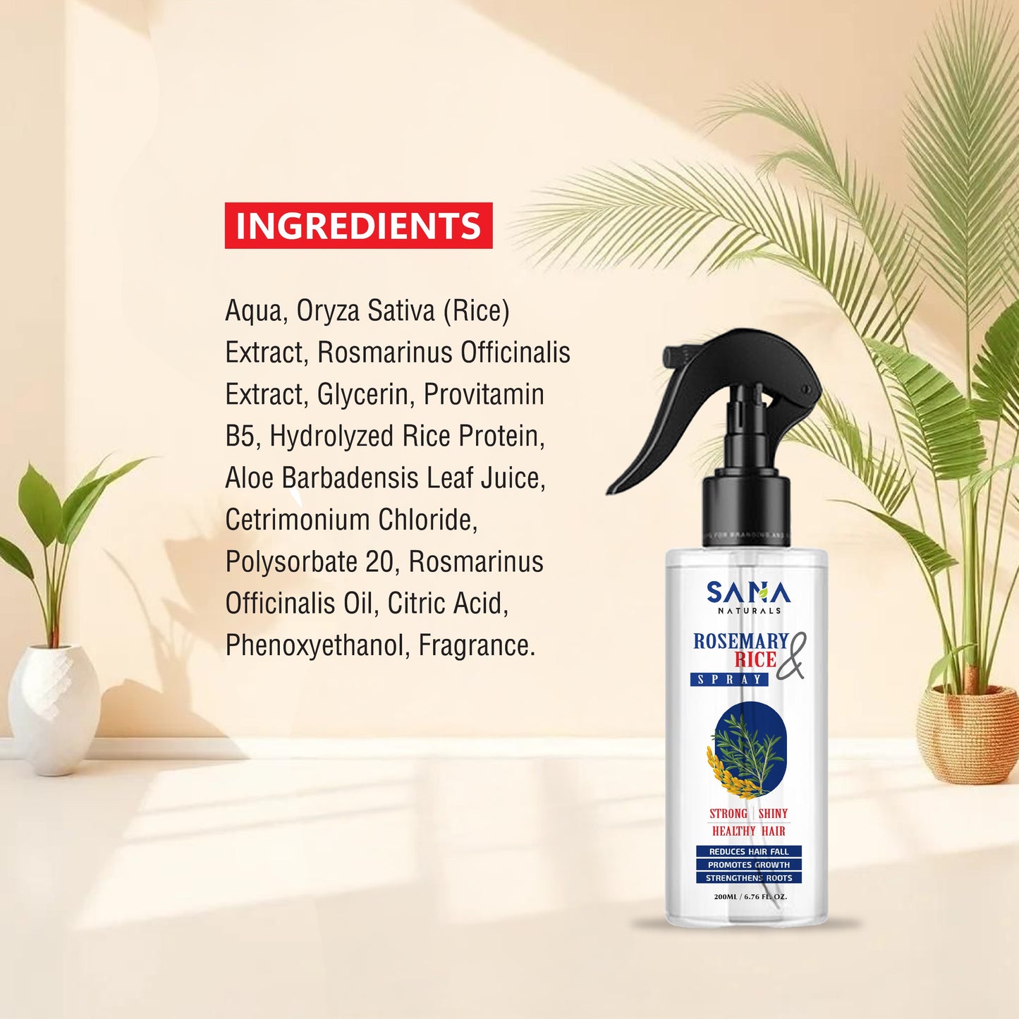 Rosemary Rice Water & Spray